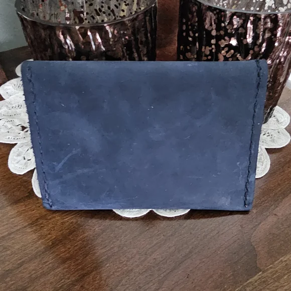 NWOT Portland Leather Card Holder In Deep Water - Picture 2 of 3